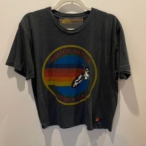 Aviator nation cropped tee